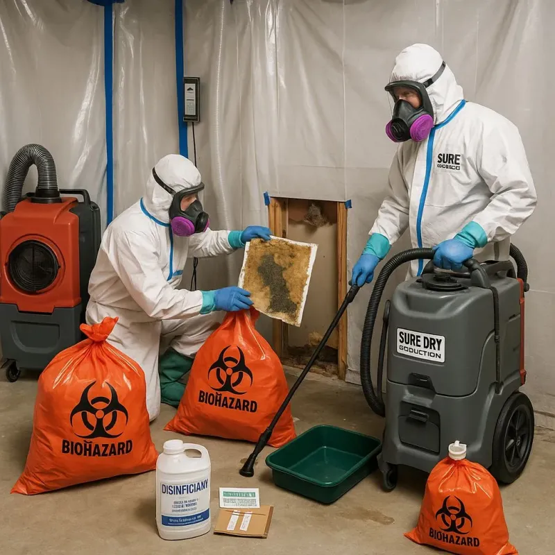 Contaminated Water Handling Protocols process in Oliver County, ND