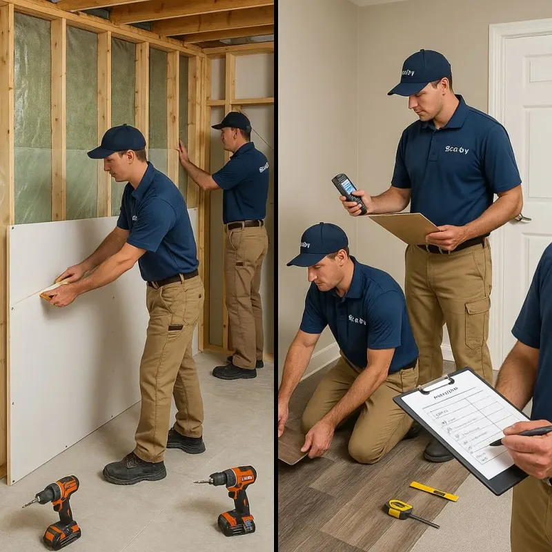 Repairs and Reconstruction process in Oliver County, ND